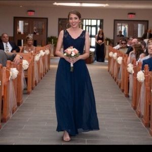 Navy bridesmaid dress